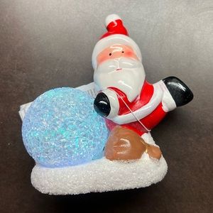 Light Up Santa Christmas Decor- Features Color Changing LED Lights- Alpine